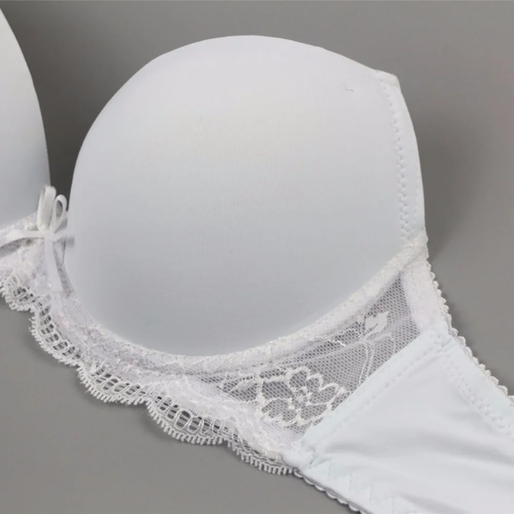 Women Underwear Solid Vs Bra Thong Sets Sexy Lingerie Suit Lace Bra And Panties Female Push Up Bra Set Plus Size underwear set