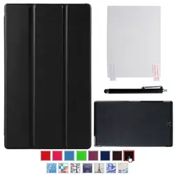 Для sony xperia Z3 tablet compact 8 ''планшет Новый pu кожаный чехол smart folio для sony tablet z3 + защита экрана + стилус