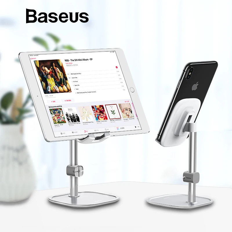 

Baseus Upgrade Phone Holder For iPhone Xs Max Tablet Desktop Mobile Phone Holder Stand Bracket Support For Samsung Xiaomi Huawei