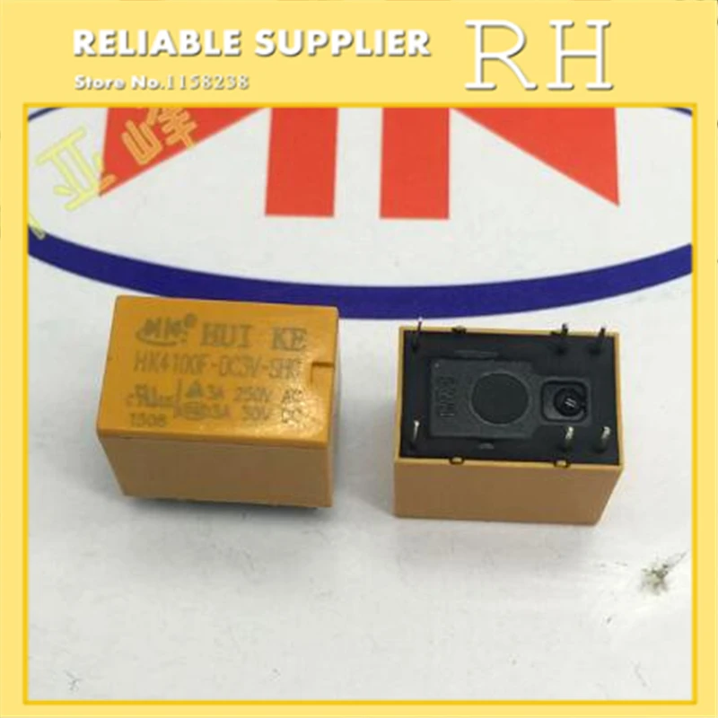 

5PCS/lot Signal relay HK4100F-DC3V-SHG HK4100F-DC5V-SHG HK4100F-DC6V-SHG 3V 5V 6V 3A 250VAC 6PIN