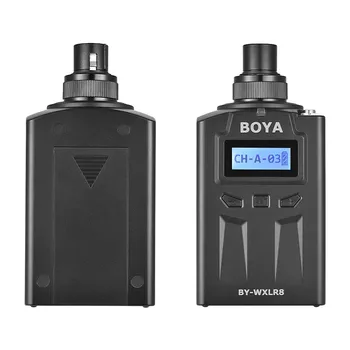 

BOYA BY-WXLR8 Plug-on Transmitter & LCD Display for BY-WM8 BY-WM6 Wireless Lavalier Microphone System 3 Pin XLR Mic Audio Mixer