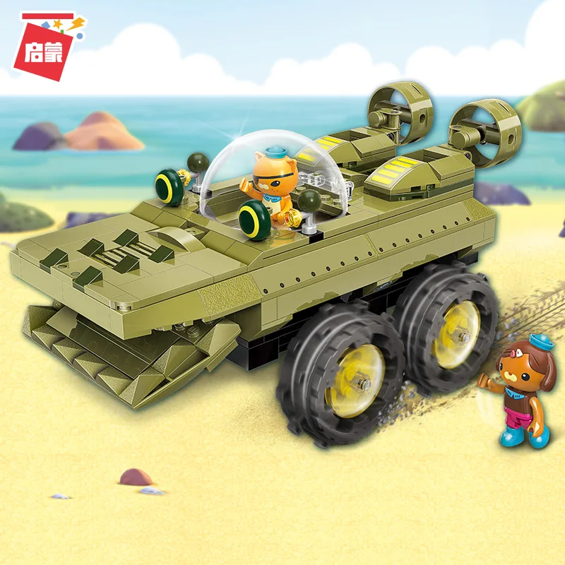 

New Octonauts Building Block GUP-K Alligator Vehicle Kwazii Shellington Educational Bricks Toy For Boy Gift Compatible Legoes