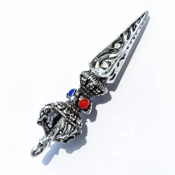 

Charming tibet silver 925 silver Buddhist or Taoist Magic statue PNS201