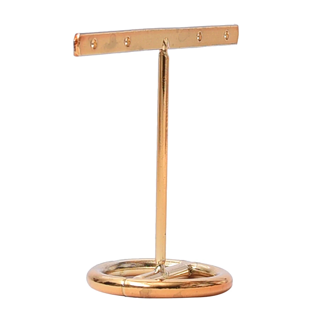 4 Holes T-bar Jewelry Display Rack Stand Holder Organizer Showcase 14cm/7cm Room Shop Counter Showcase