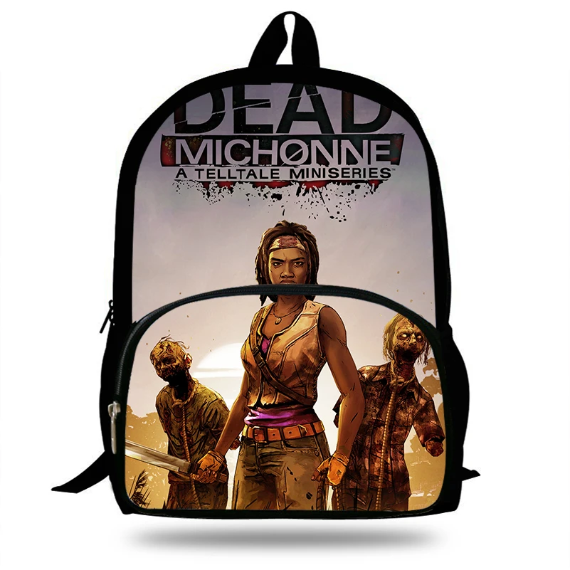 16 дюймовый Mochila с изображениями из сериала Ходячие мертвецы игра на утином пуху