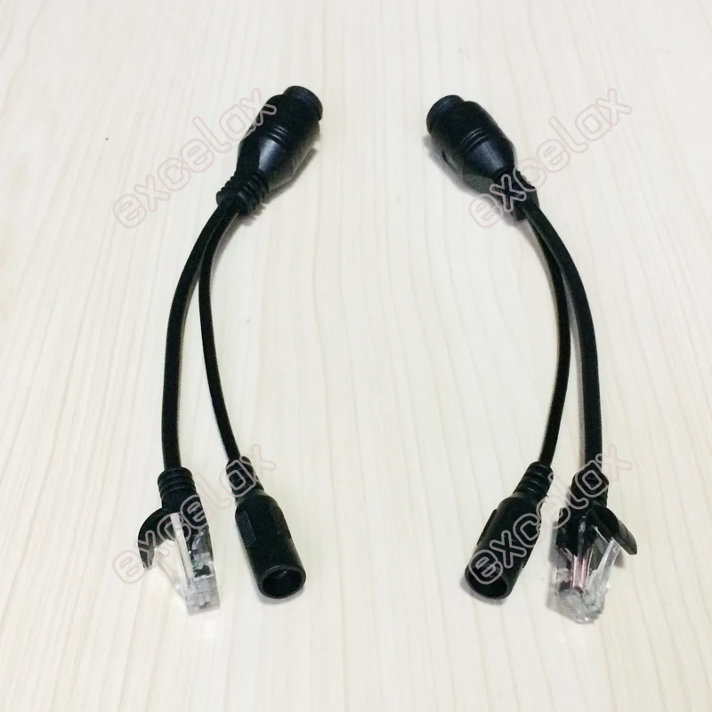 RJ45 PoE инжектор мама DC12V Входной разъем штекер питания по Ethernet Открытый