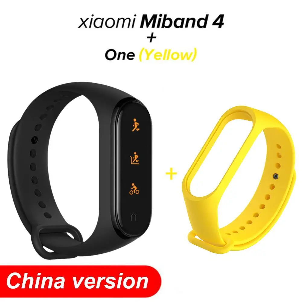 

Mi Band 4 Smart Bracelet Heart Rate Sleep Monitoring Step Calorie Counter Fitness Bracelet with Bluetooth 5.0 Standard Version