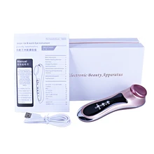 Портативный анион горячий и холодный глаз Вибрационный массажер машина глаз кожи Теплый Уход устройство уменьшить тонкие линии удаления глаз отек круг