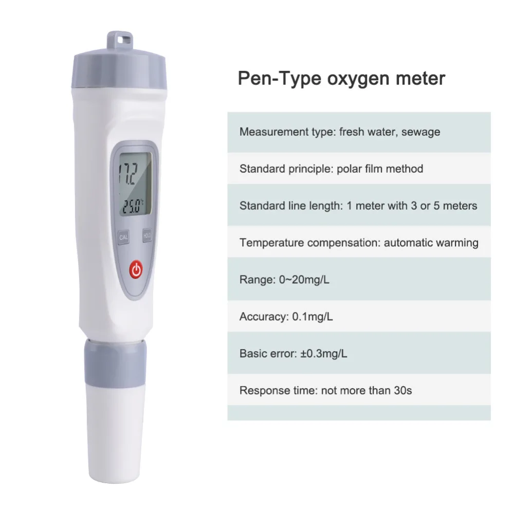 Goede JPB 70A Draagbare Digitale Pen Opgeloste Zuurstof Meter Opgeloste Zuurstof Meter Water Quality Tester Opgeloste Zuurstof Detector