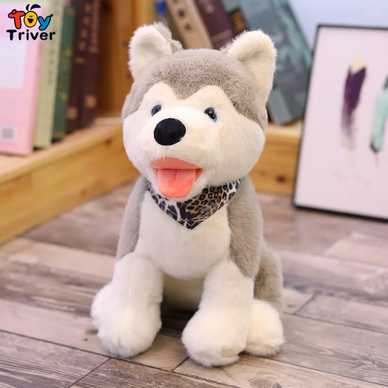 

Husky Dog Stuffed Animal Doll Plush Toy Triver Kids Baby Children Dog Lover Friend Birthday Gift Present Home Shop Decoration