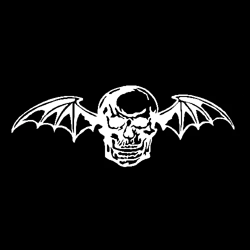 20 см в ширину Avenged Sevenfold Череп Крылья вырезанные виниловые наклейки для автомобиля L100