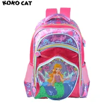 2017 KOKOCAT Cute Mermaid Kids Children School Backpack Bags Bookbag Female School Backpacks for Teens Girls Student Schoolbag
