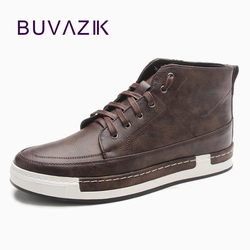 

BUVAZIK autumn men boots high tops waterproof winter snow boots men cotton warm sneaker men casual shoes ankle boots men