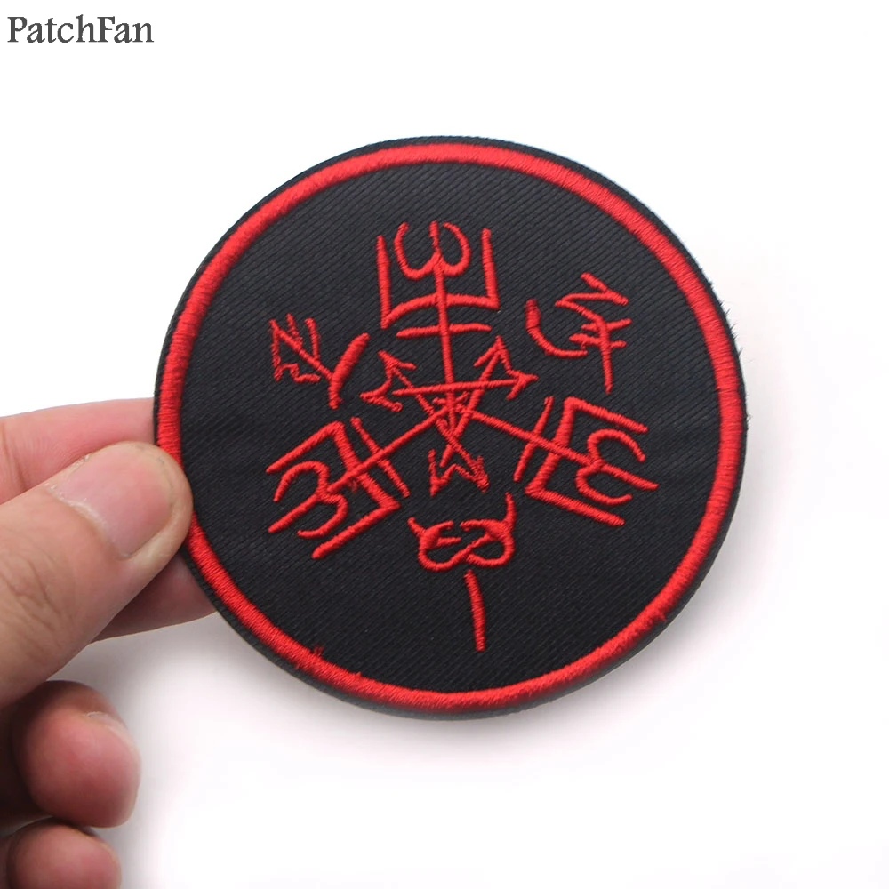 Patchfan Сверхъестественное SPN rune аппликация нашивки наклейки швейная сумка Джерси одежда para куртка значки железная футболка A0823