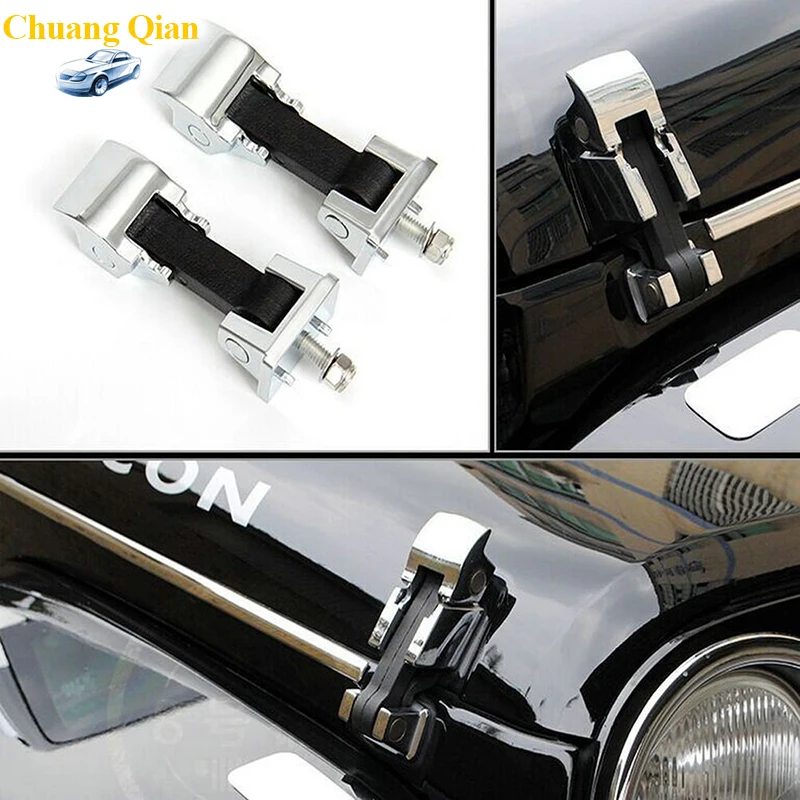 Stainless Steel Hood Lock Assembly Catch Kit Anti Theft Security Engine