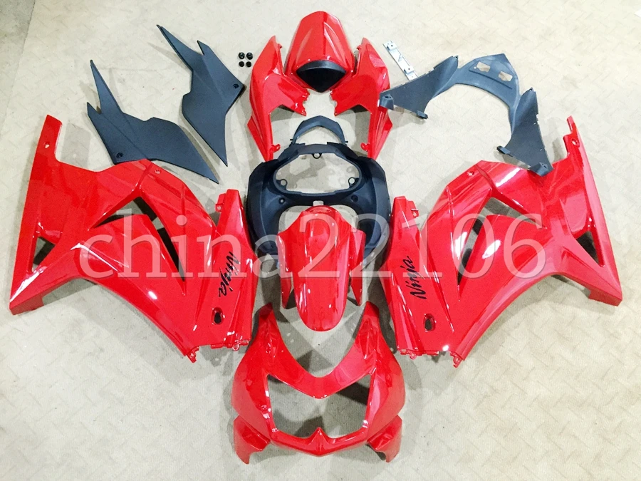 New Injection mold ABS Fairing kit for Kawasaki ninja250 2008-2014 EX250 250 2008 09 10 11 12 13 14 fairings glossy red New Injection mold ABS Fairing kit for Kawasaki ninja250 2008-2014 EX250 250 2008 09 10 11 12 13 14 fairings glossy red