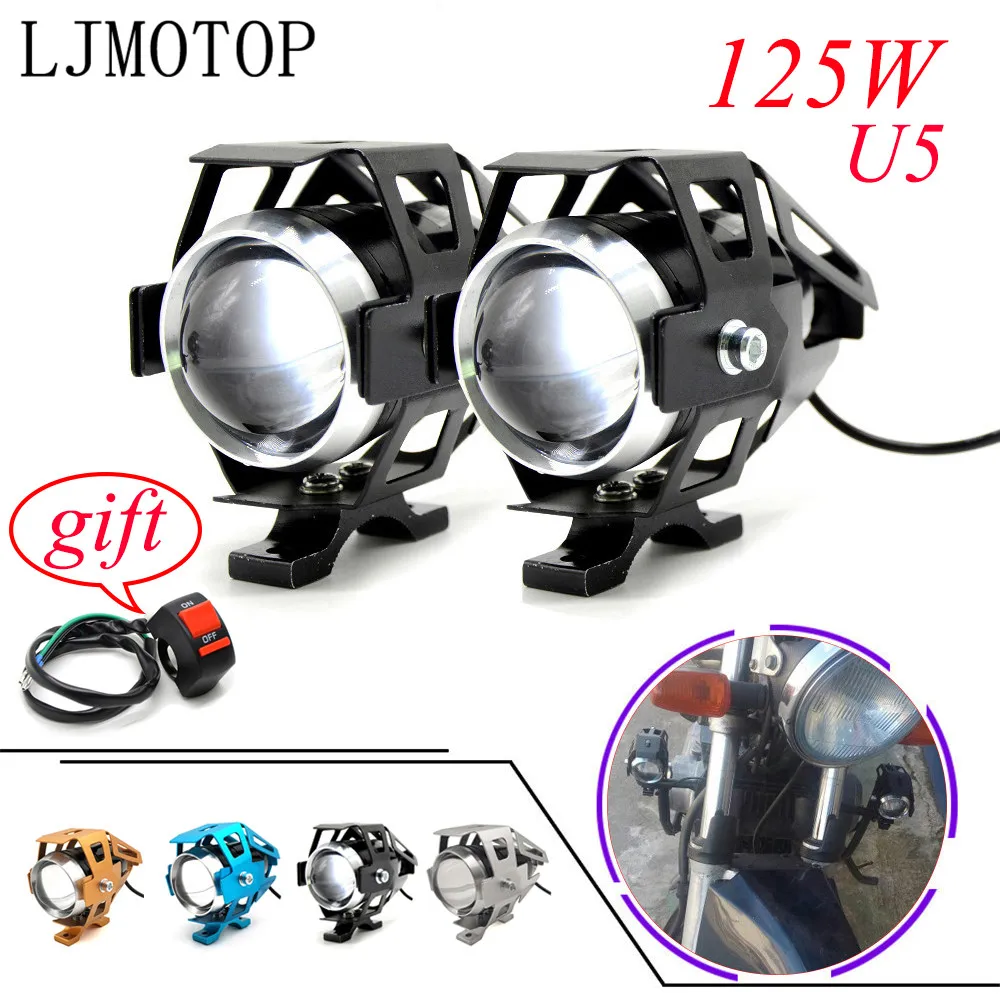 

U5 Motorcycle Light LED Driving Fog Light Auxiliary Lamp For honda CBR 1000 RR 1000RR dio cr Cbr 600 yzf r3 MT07 mt 03 10 xmax