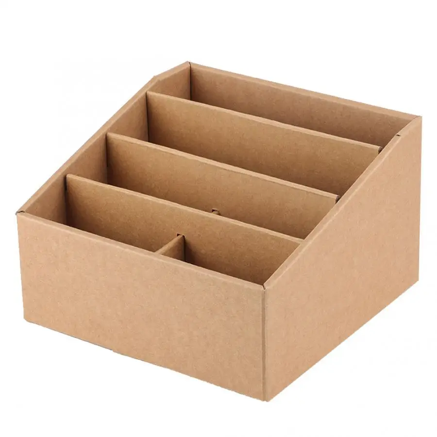 

Table Organizer Desktop Storage Box Original Premium Khaki Card Paper Desktop Storage Box Table Organizer for Office Home