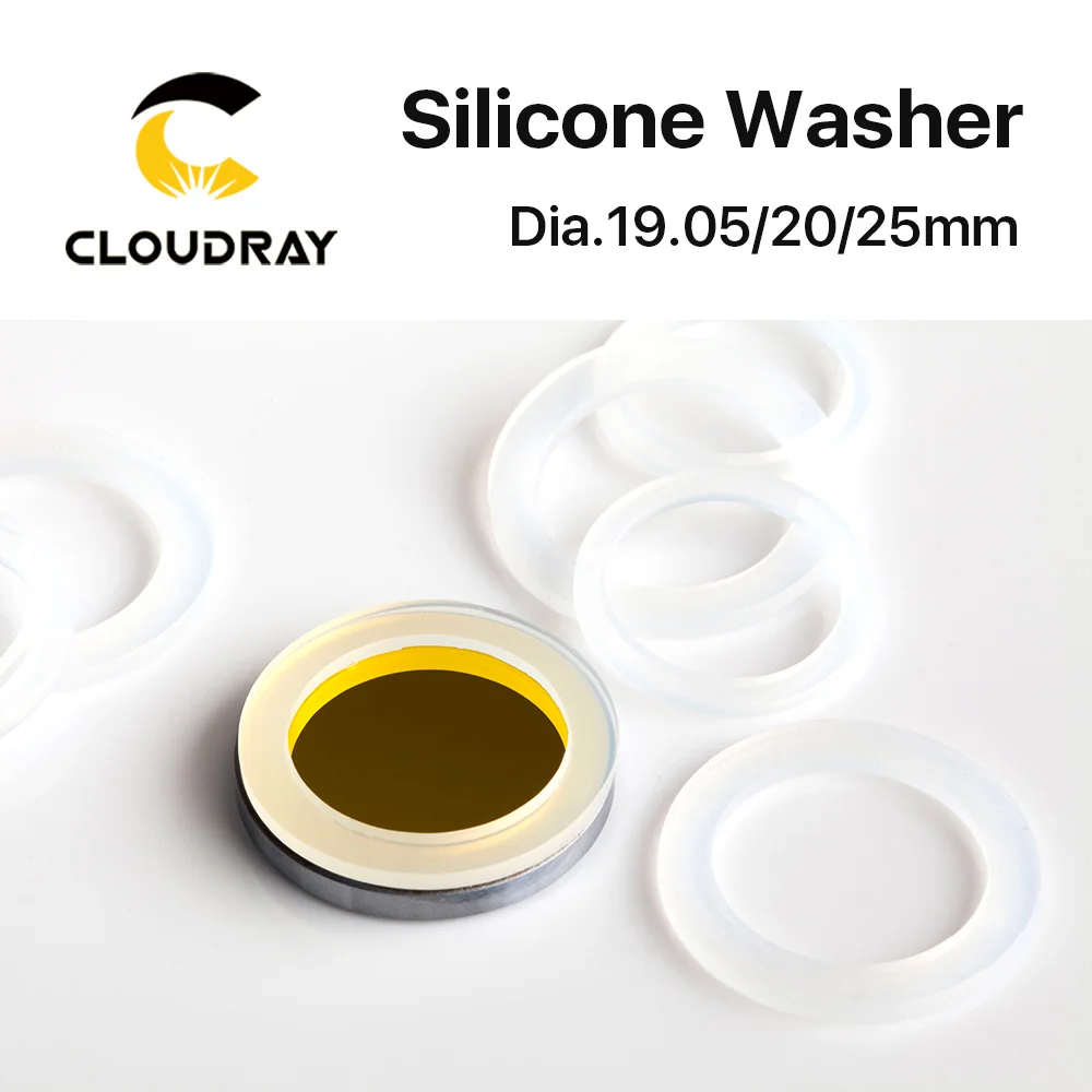 Cloudray силиконовая шайба 19,05 20 25 мм для CO2 лазерной фокусировки объектива зеркала