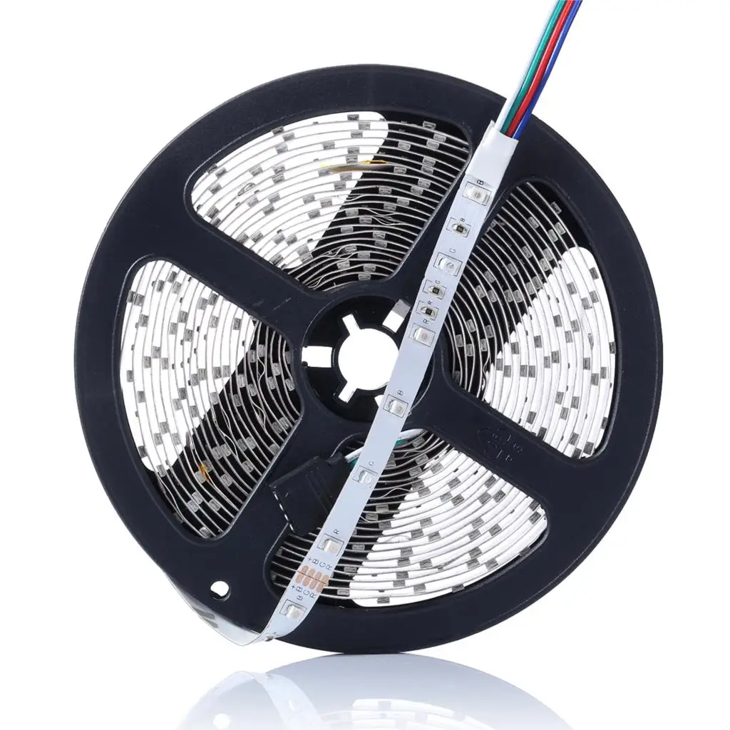 Гибкая светодиодная лента RGB 5 м 60 светодиодов/м 2835 SMD 12 В постоянного тока 2 А блок