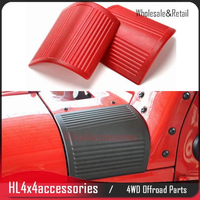 

2pcs Engine Bonnets For JEEP Wrangler Engine Cover Body Armor Cowl Body Cover Ridge Trim Protector For JEEP Wrangler 2007-2017