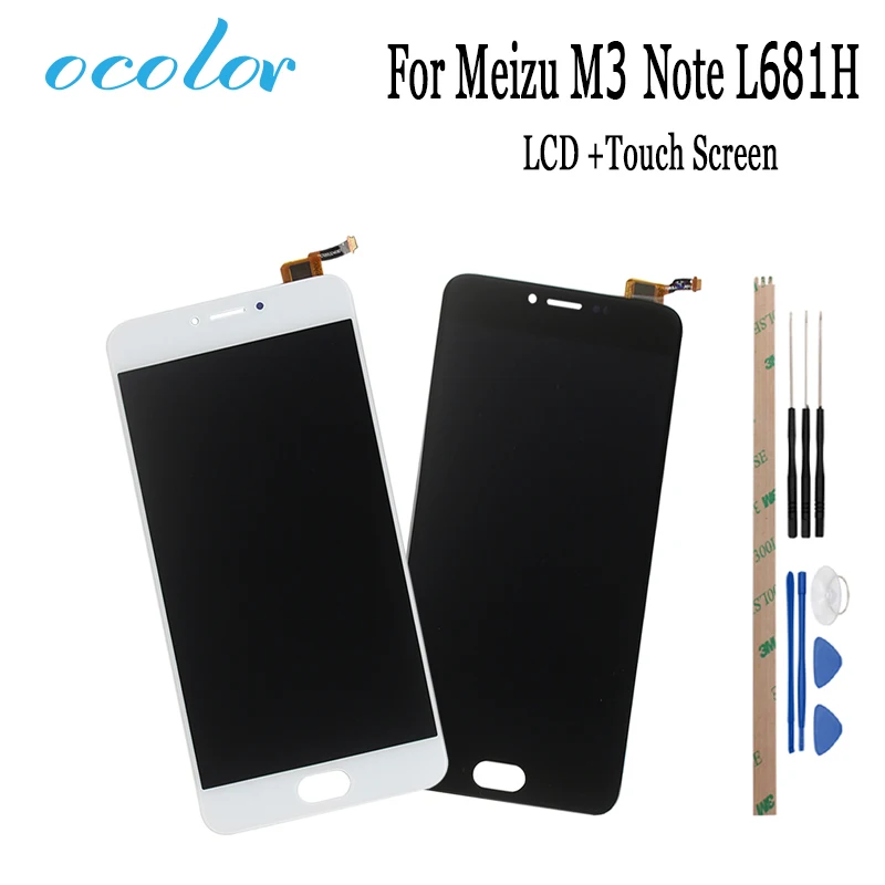 Ocolor для Meizu M3 Примечание L681h ЖК дисплей Дисплей + Сенсорный экран Экран планшета