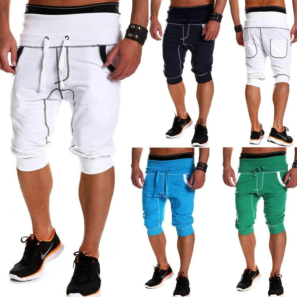 

ZOGAA New Men Fashion Short Pants Solid Color Sim Fit Casual Elastic Waistband Shorts Sweatpants Sports Pants Men Clothes 2019