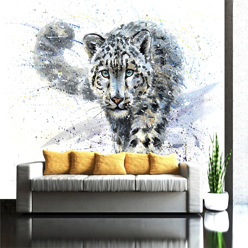 Creative Art Prints Pictures Blue Eyes Leopard Tiger Canvas Oil Paintings Wallpaper Black And White Animal Poster Home Decor Wallpapers Aliexpress