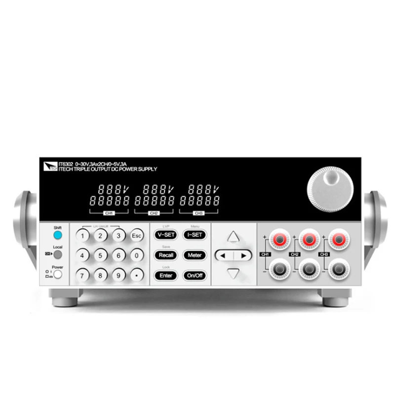 

ITECH IT6302 3 Channel Programmable DC Power Supply 30V/3A/90W