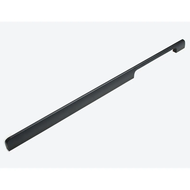 1 штука, длинная ручка для шкафа 50 см/80 см/100 см, ручки для шкафа, черная мебельная дверная ручка, большие ручки для ящика