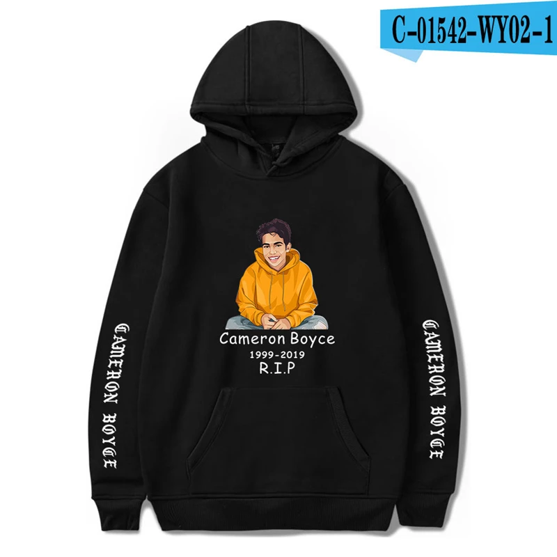 

Cameron Boyce Hoodie Memorial Clothes Pullover Sweatshirts Hooded Cotton Moletoms Hoody Clothing Printed Hoodies Men Women Black