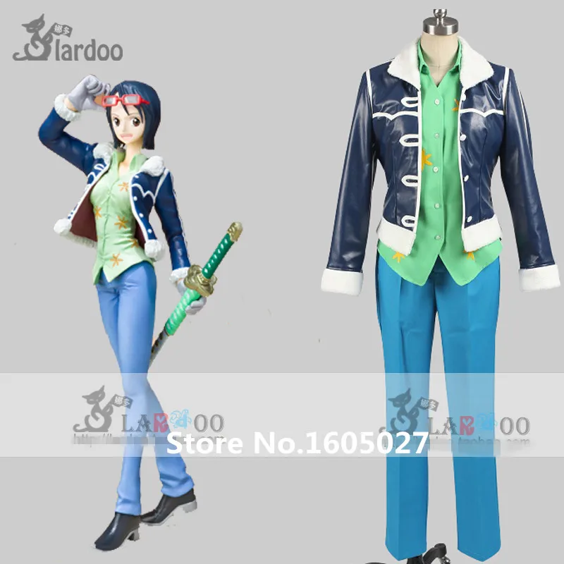 

One Piece Tashigi Action Figure Hallowmas Uniform Cosplay Costume Anime Prty Suit Any Size Free Shipping NEW