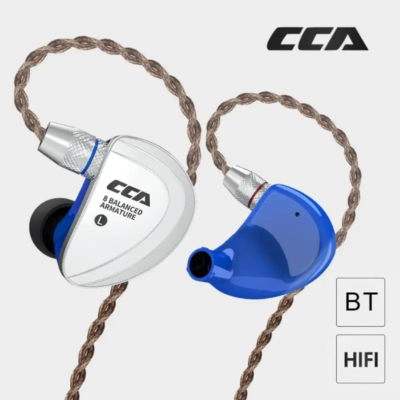 

CCA C16 8BA Drive Units In Ear HIFI with Detachable 2PIN Cable and HIFI Monitoring Earphone Support dropshipping