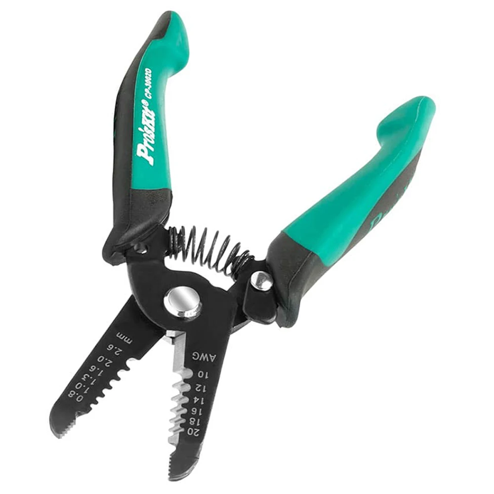 CP-3002D Pro'sKit Precision Double Color Wire Stripping Pliers Tool Cutting Plier Electrician Electronic Shear Clamp CP-3002D Pro'sKit Precision Double Color Wire Stripping Pliers Tool Cutting Plier Electrician Electronic Shear Clamp