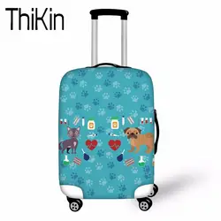 ThiKin плотные эластичные Чемодан чемодан Крышка применить к 18-30 дюймов случаях кошки собаки мопса Lover дело тележки охватывает дорожные