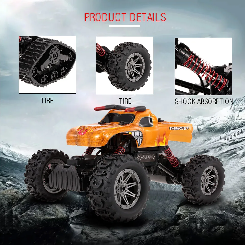 

RC Car 8897-189E 1/12 2.4G 4WD DIY Tire All Terrain High Speed RC Rock Crawler Outdoors Toys for children
