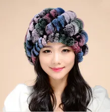 Chapeu женственный gorras зима шляпы для женщины снэпбэк женщины из натуральной мех кролика рекс вязаные шапки кроличий мех шляпа кепка