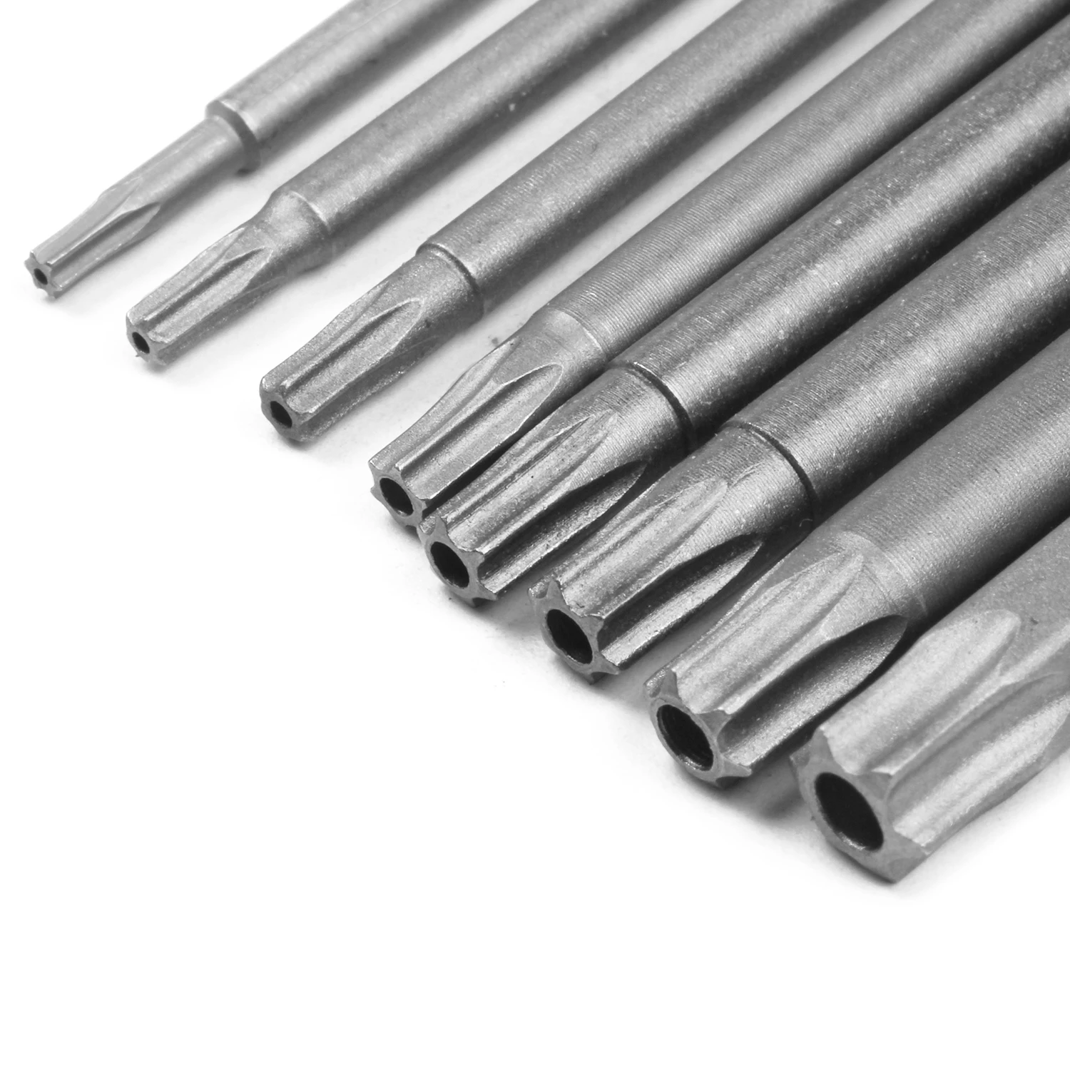 8 Pieces Hollow Torx Screwdriver Bits Set 1/4 Inch Hex Shank