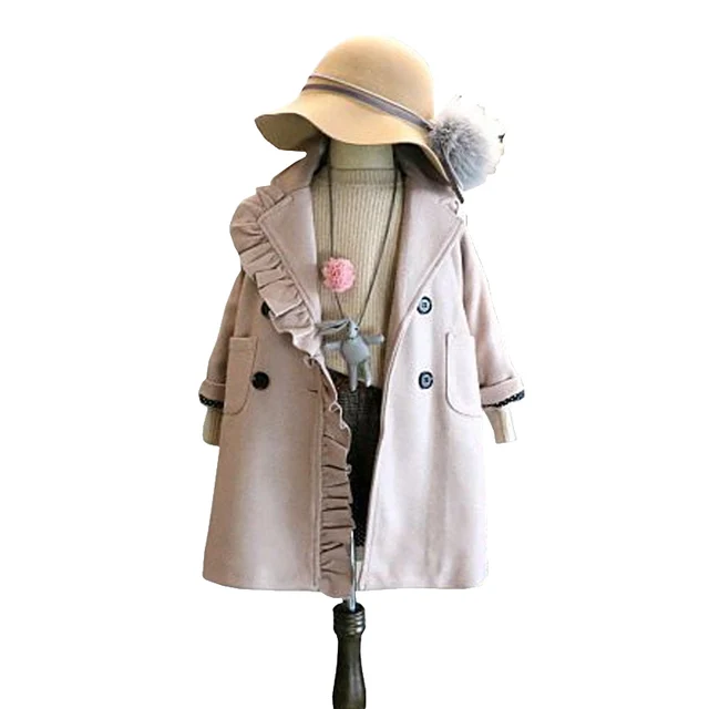 Aliexpress Com Buy Baby Girl Flower Lace Overcoat Kids Dubble