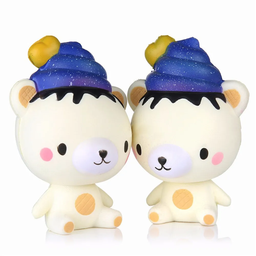 2017 13cm Squishy Poo Starry Bear Squeeze Slow Rising Fun Toy Gift Phone Strap Decor Dropship Y726 |