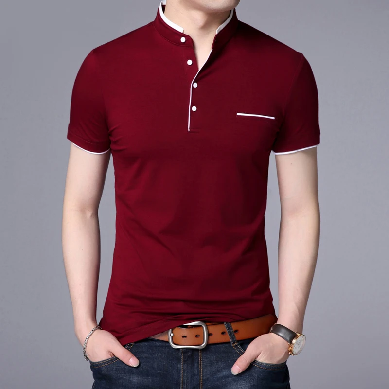 

Summer Casual Men T-shirt Solid Short Sleeve Breathable Brand Tops Tees Cotton T Shirt Men Comfortable Slim Camisa Masculina