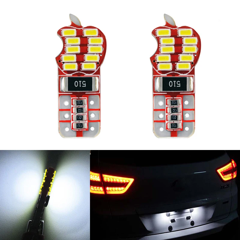 

2X T10 3020SMD Error free Bright White LED License Number Plate Light For Hyundai Sonata ix25 ix35 i20 i10 accent solaris