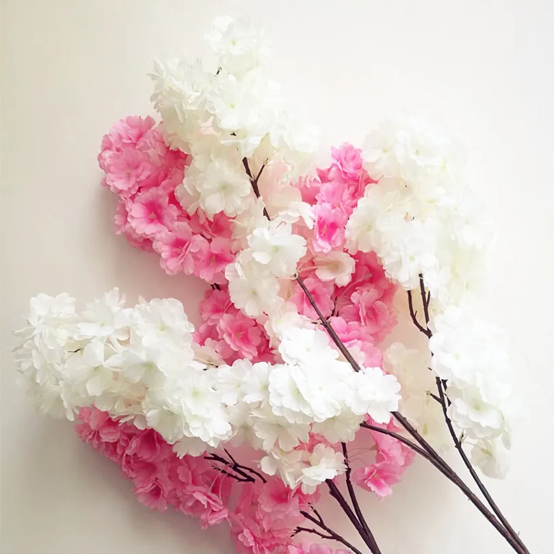 6 шт. искусственные цветы для украшения дерева|fake cherry blossom flowers|cherry flowerdecorative flowers |