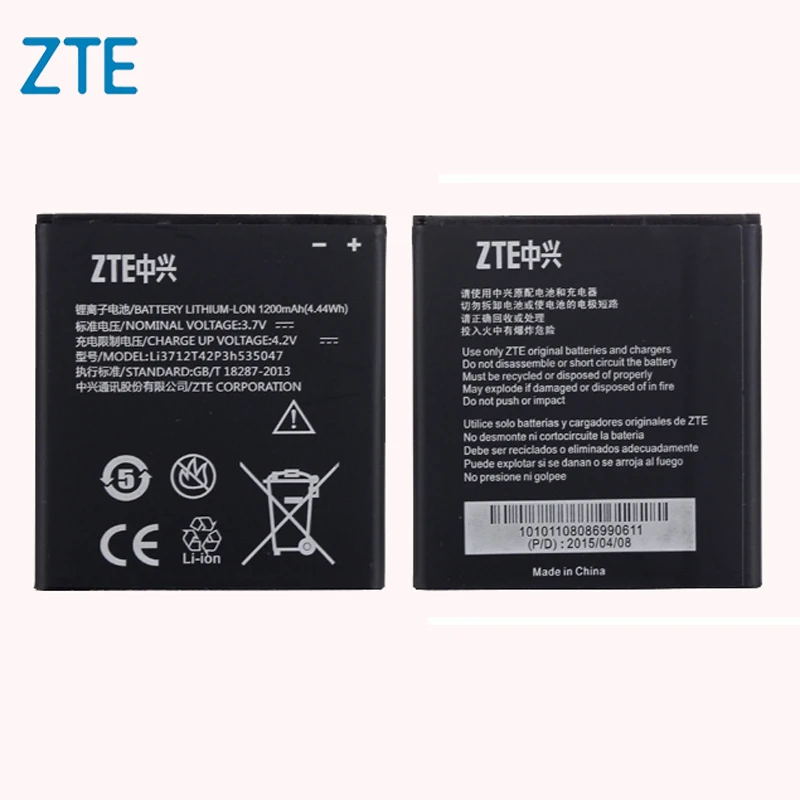 

Original ZTE Li3712T42P3h535047 phone battery For ZTE Q101T 1200mAh