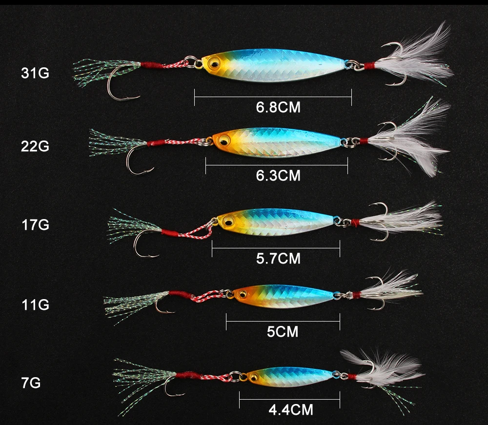 Spinpoler Flat Side Vertical Irons Jigs Metal Spoon Fishing Lure Shore Cast Laser Iron Lure Isca Spinner Jigging Bait 7g to 31g  (2)