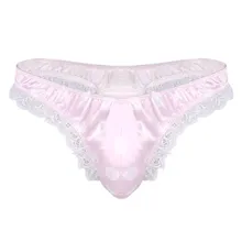 Сексуальное мужское нижнее белье с низкой талией с высокой талией, кружевные бикини с оборками, плавки, трусики-танга, нижнее белье, плавки, шорты, одежда для плавания, Мужские штаны