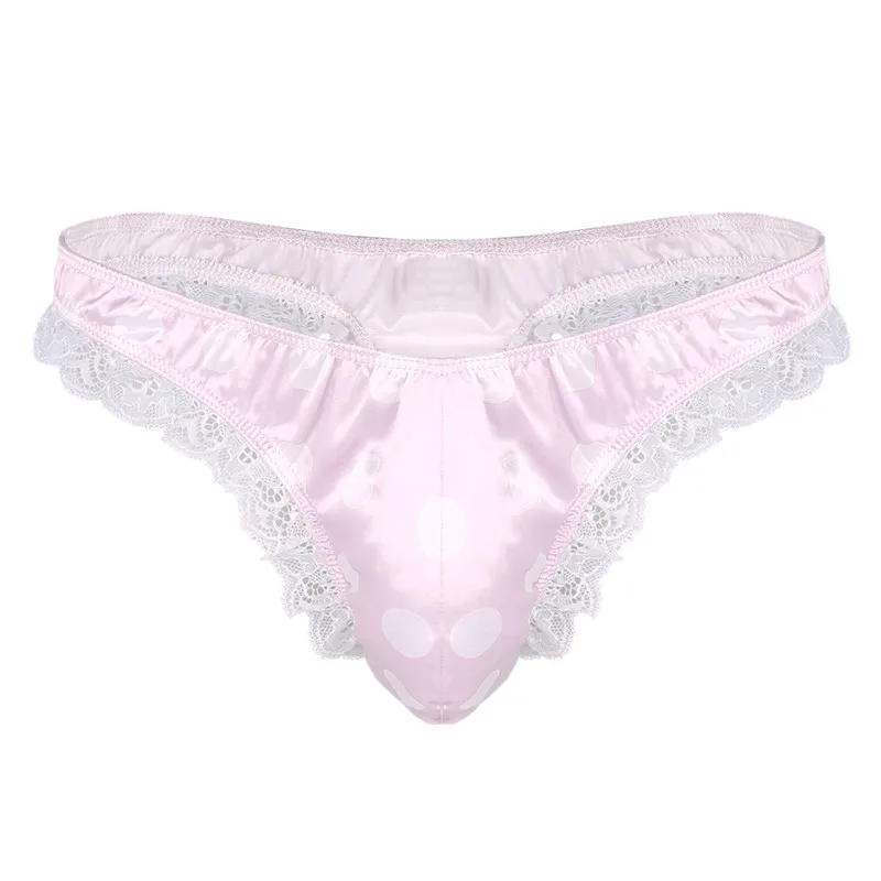 

2019 Sexy Mens Lingerie Low Waist High Cut Ruffle Lace Bikini Swim G-string Thong Underwear Swimming Shorts Swimwear Men Pants