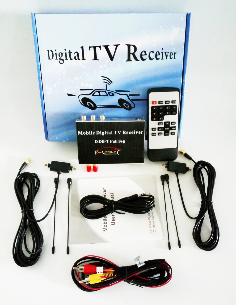 krando car digital TV box ISDB-T with 2 antenna  (4)