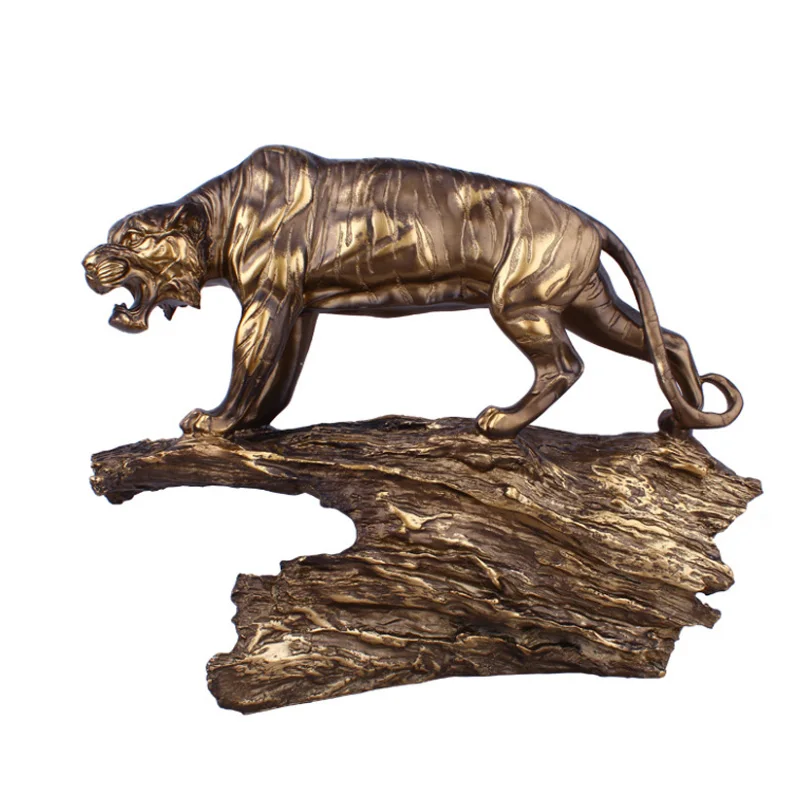 Creative Tiger Shape Decoration Office Desktop Ornaments Business Statue Gifts Modern Home Accessories | Дом и сад