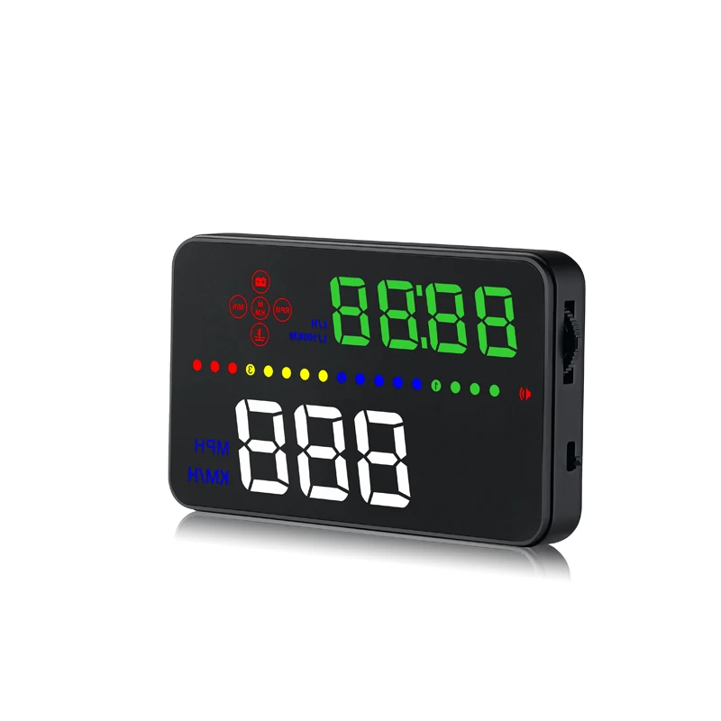 

OBDHUD A300 OBDII Head Up Display 9V-16V MPH KM/H Fuel Speed Warning System Windshield Projector Car Accesorie Free Shipping